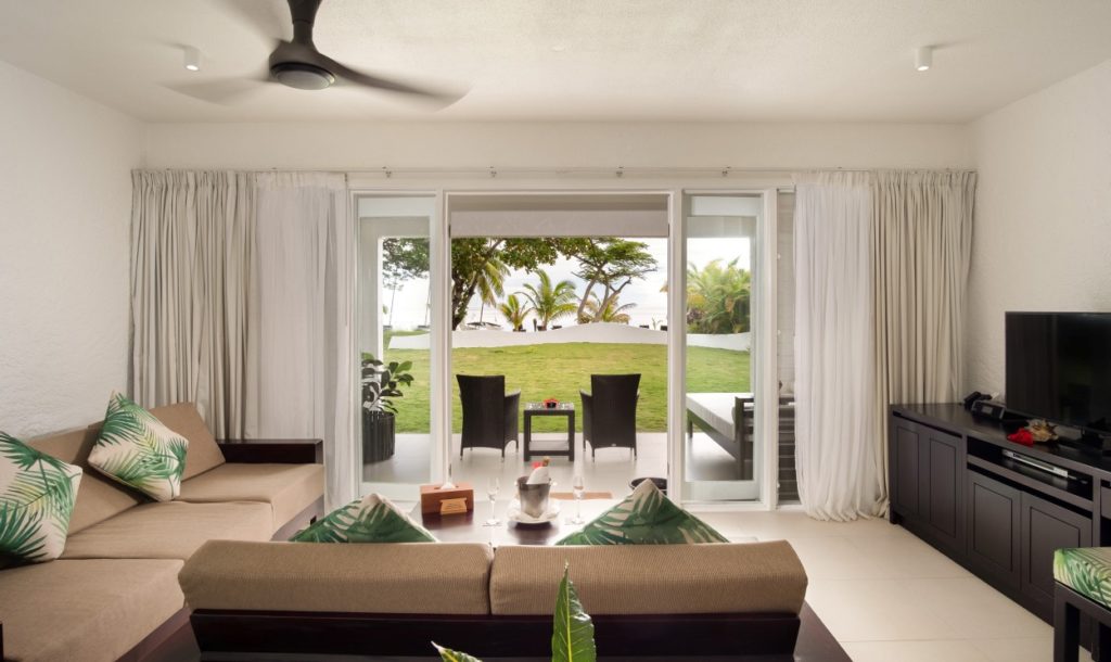Lomani Island Resort Deluxe Suite Living Room